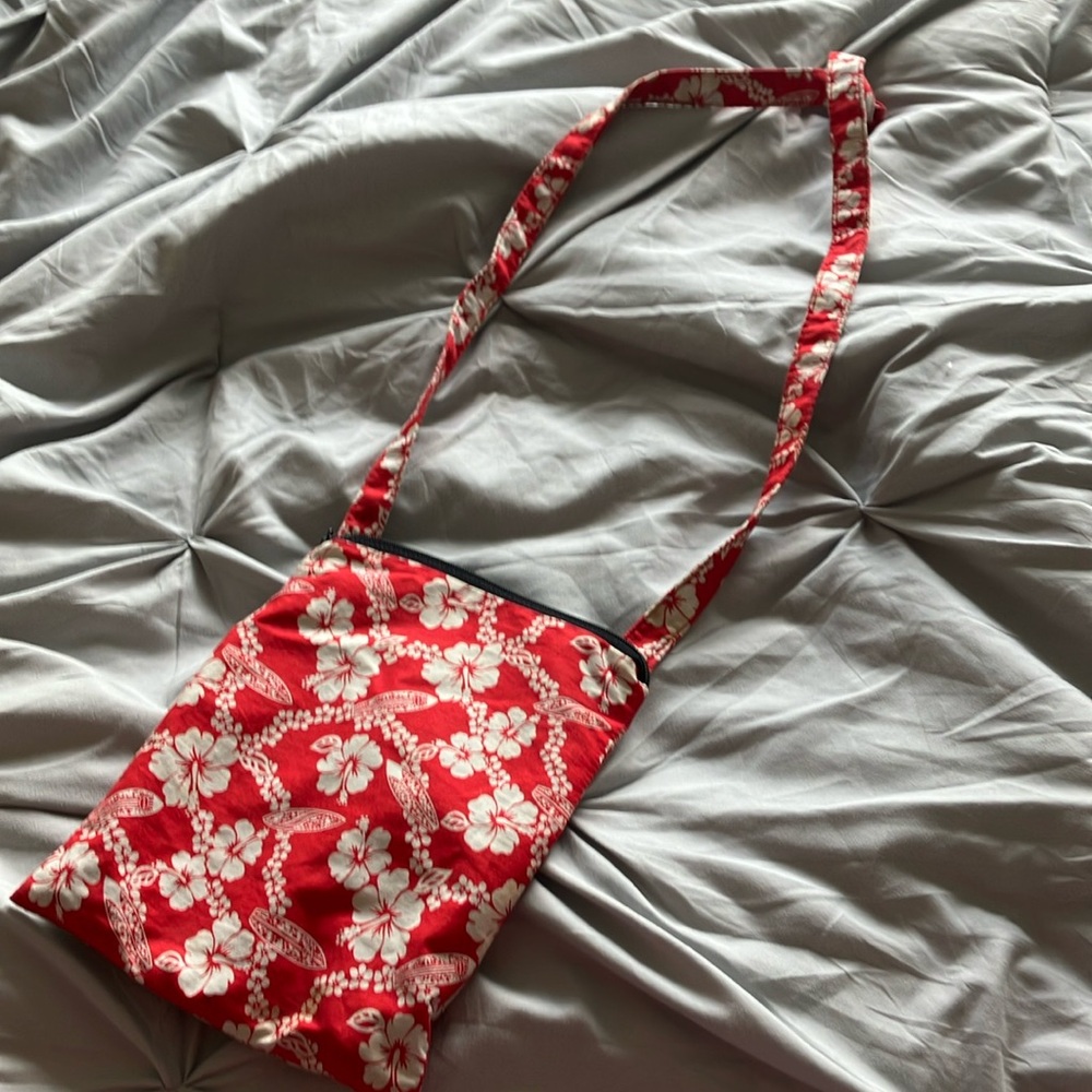 Floral Red Shoulder Bag
